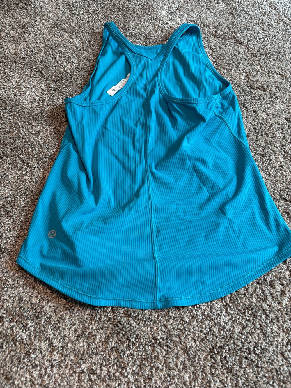 lululemon athletica Teal Ribbed Racerback Tank